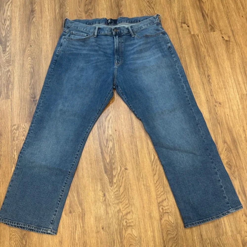 Gap Denim Mens Relaxed Fit Jeans Blue Medium Wash 38x30 497114-00